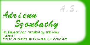 adrienn szombathy business card